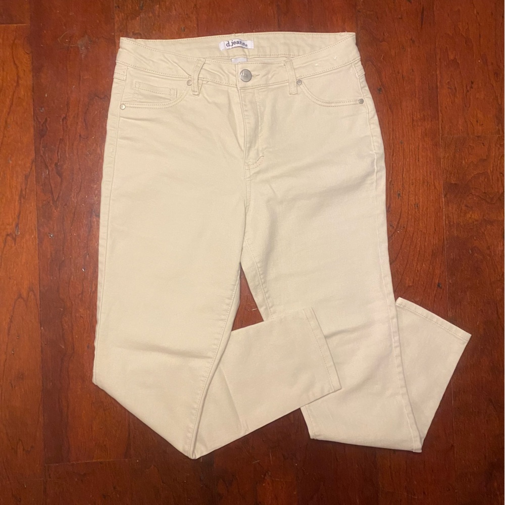 d. jeans Cream color Skinny Jeans Size 6